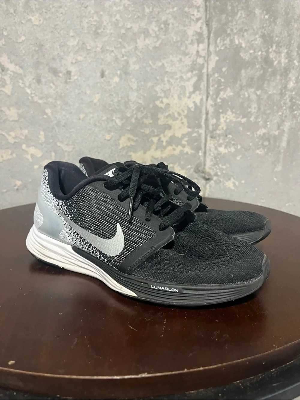 Nike Kids Black & Silver Sneakers - Lunarglide 7